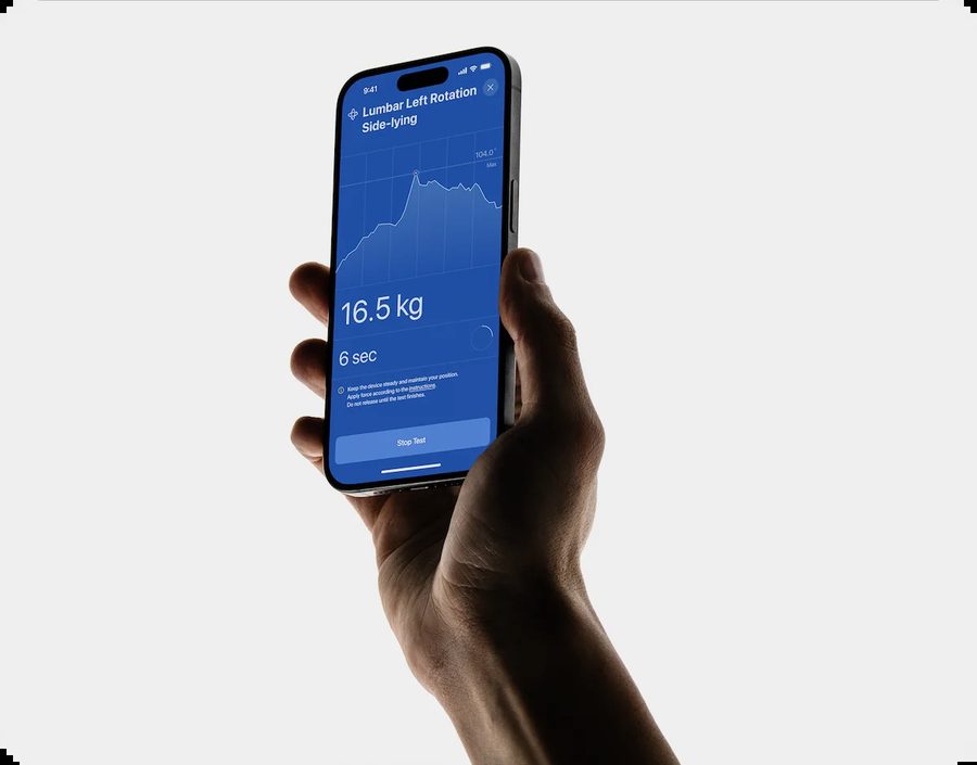 Resultado de la medición en kilos en la app de ActivForce