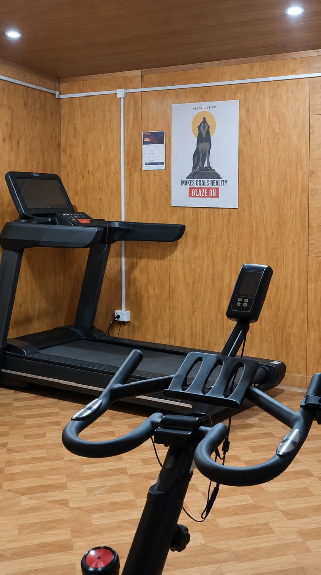 Sala de cardio con trotadora y bicicletas